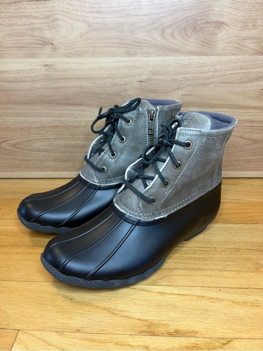 Sperry Women's Saltwater Duck Boots in Gray - Size 6